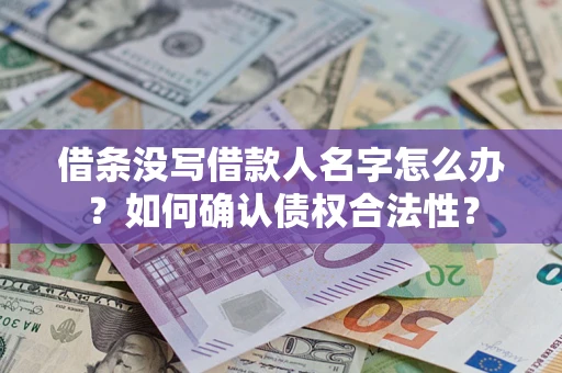 北京借条没写借款人名字怎么办？如何确认债权合法性？